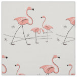 Flamingos Pink Trio 2 large pattern Fabric