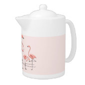 Flamingos Pink Trio 2 teapot (Right)