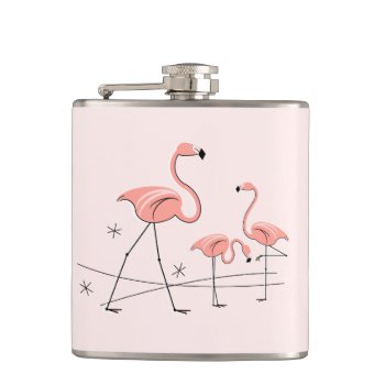 Flamingos Pink Trio 2 Wrapped Flask by QuirkyChic at Zazzle