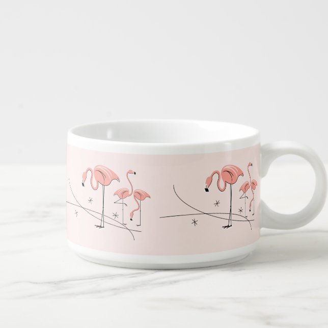 Flamingos Pink Trio 3 chilli bowl (Left)