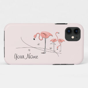 Flamingos Pink Trio 3 'Name' iPhone 11 case