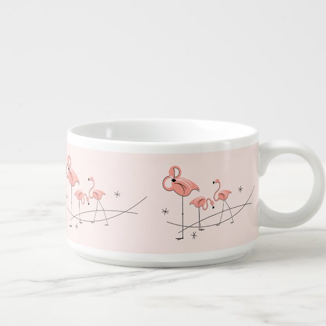 Flamingos Pink Trio chilli bowl (Left)