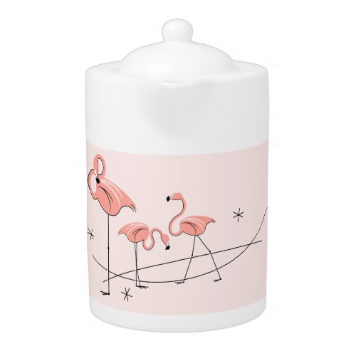 Flamingos Pink Trio teapot