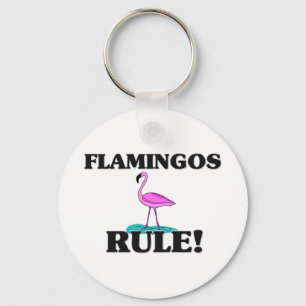 FLAMINGOS Rule! Keychain