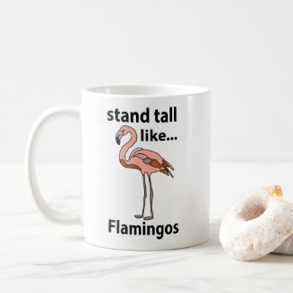 Flamingos Stand Tall Like Flamingos Flamingo