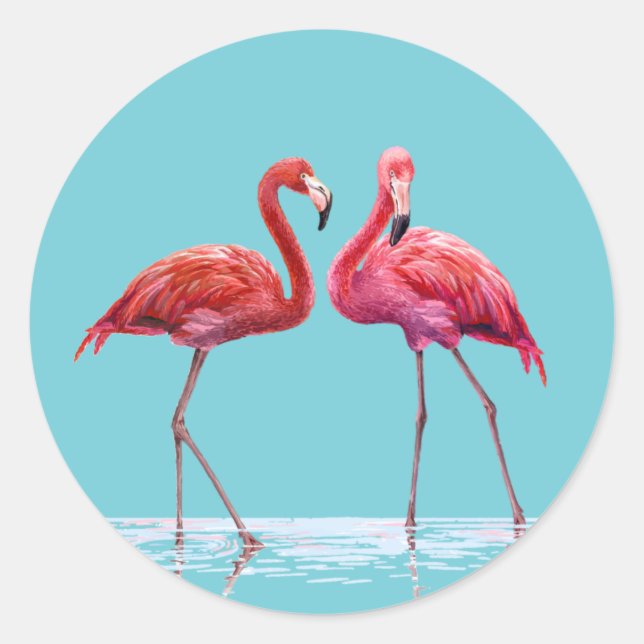 Flamingos Sticker (Front)