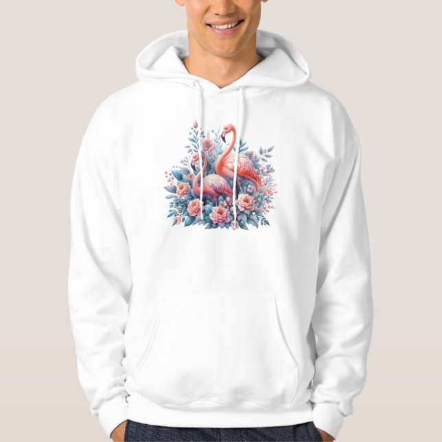 Flamingos Sublimation-95158 Hoodie (Front)