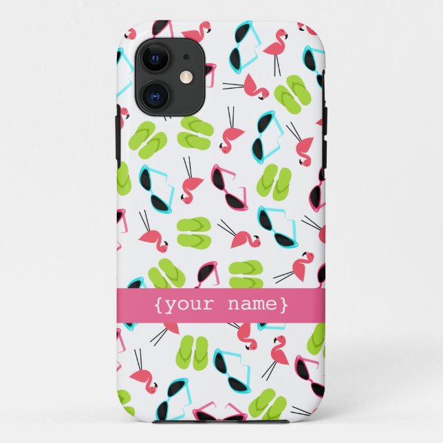 Flamingos & Sunglasses iPhone 5 Case (Back)