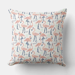 Flamingos Throw Pillow