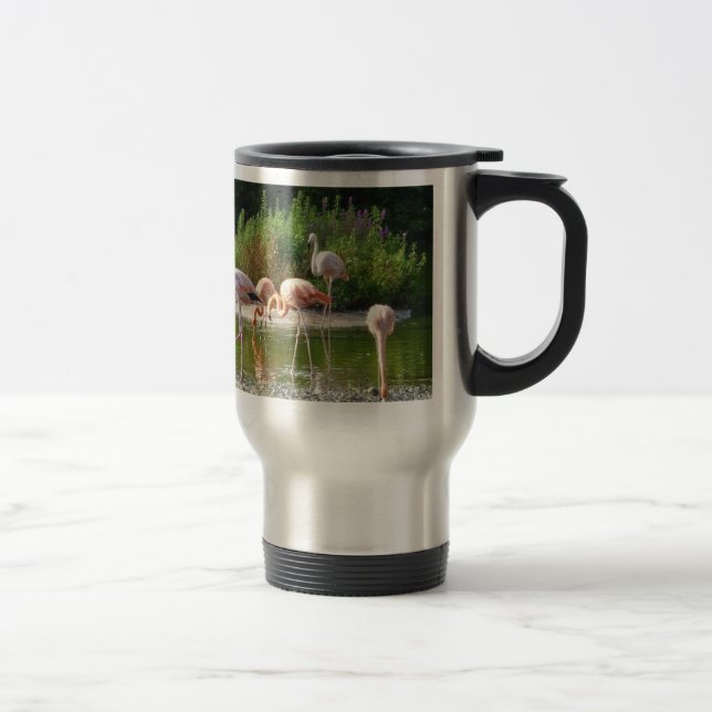 Flamingos Travel Mug (Right)