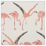 flamingos vanilla fabric
