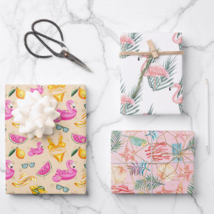 Flamingos Wrapping Paper Sheets