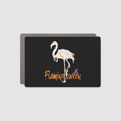 Flamingoween Funny Flamingo Halloween Costume Tee Car Magnet