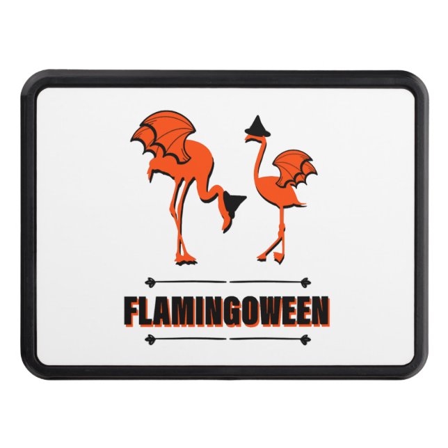 Flamingoween - Halloween Hitch Cover (Front)