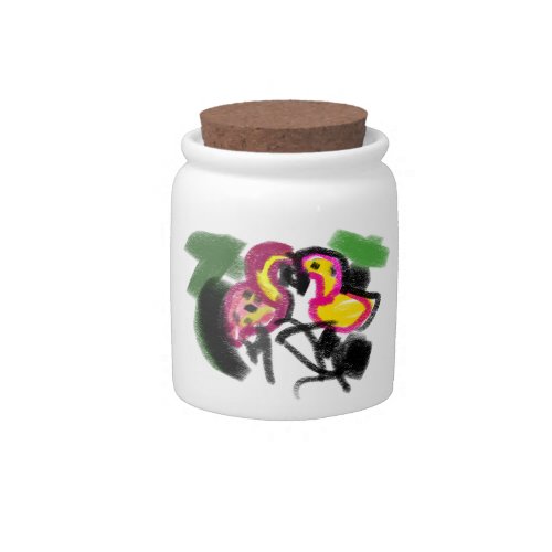 Flaming's love  candy jar
