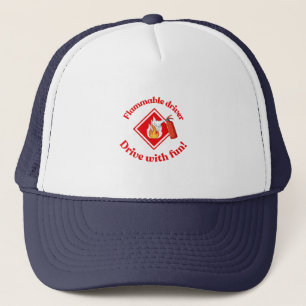Flammable Driver Trucker Gift Funny ADR Hazmat Hat
