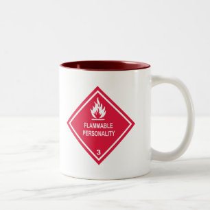 Flammable Personality Two-Tone Coffee Mug