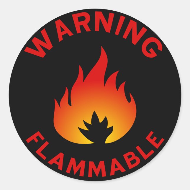 Flammable Sticker (Front)