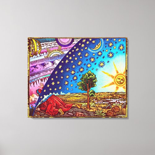 Flammarion Dome on Canvas _ Colorful