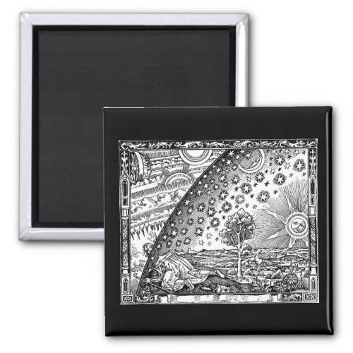 Flammarion Dome Woodcut Engraving Magnet