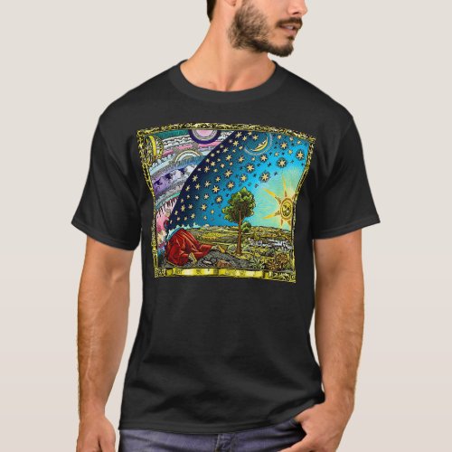 Flammarion Engraving Flat Earth T_Shirt