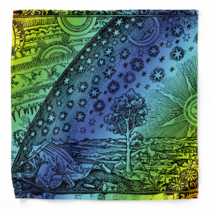 Flammarion Heaven and Earth Engraving Artwork Bandana
