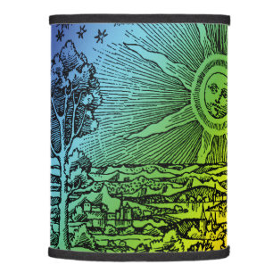 Flammarion Heaven and Earth Engraving Artwork Lamp Shade