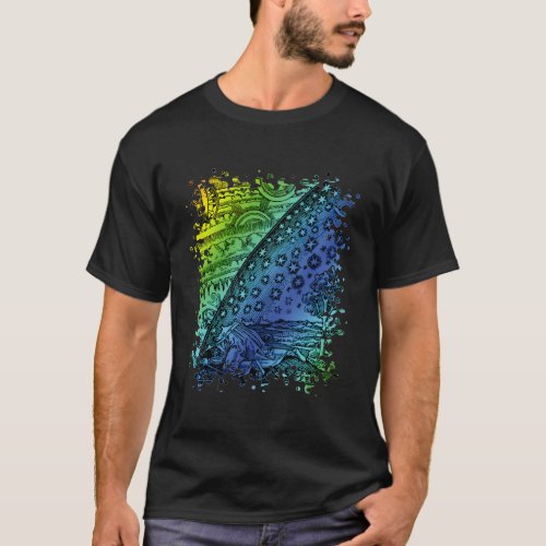 Flammarion Heaven And Earth Woodcut Engraving Artw T_Shirt