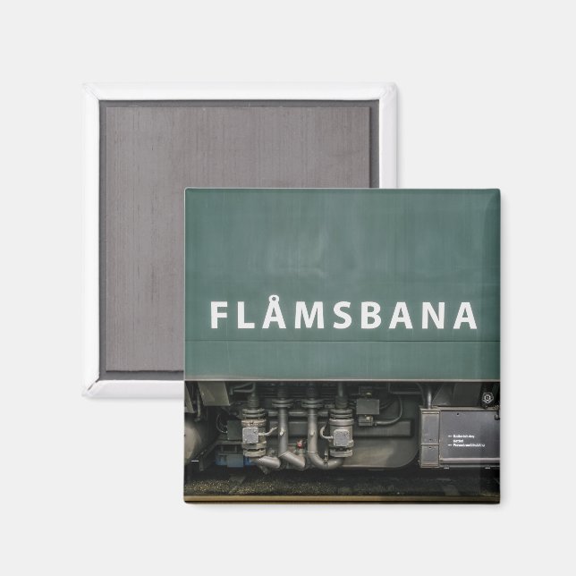 Flåmsbana Train Souvenir  Magnet (Front/Back)