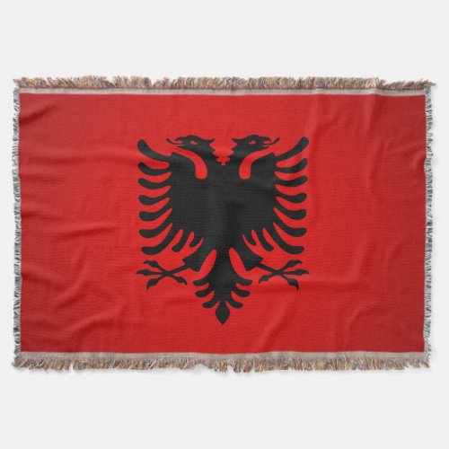 Flamuri i shqiperise throw blanket
