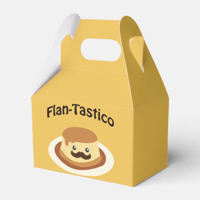 Flan-Tastico! Cute Flan Favor Boxes (Back Side)