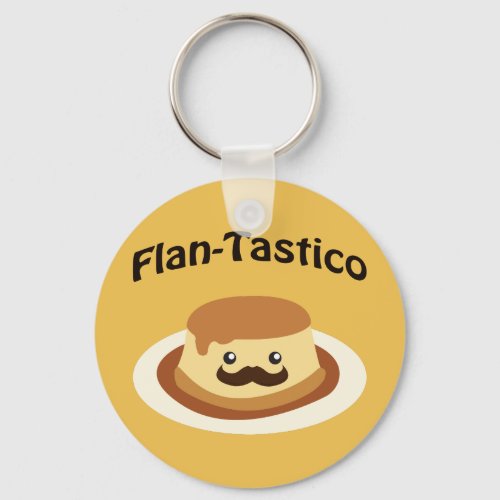 Flan_Tastico Cute Flan Keychain