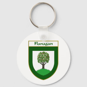 Flanagan Coat of Arms/Family Crest Keychain