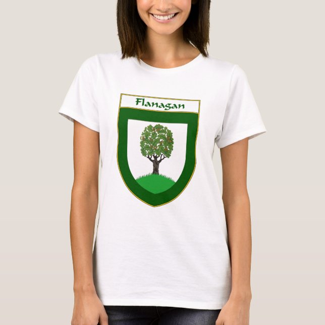 Flanagan Coat of Arms/Family Crest T-Shirt (Front)