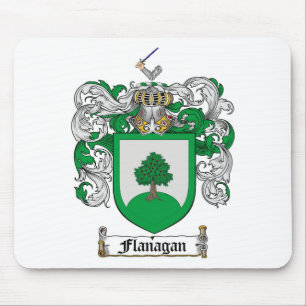 FLANAGAN FAMILY CREST - FLANAGAN COAT OF ARMS MOUSE PAD