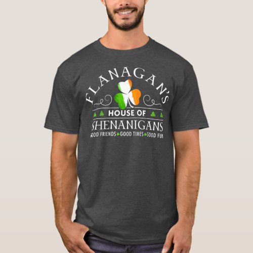 Flanagan  House of Shenanigans St Patricks Day T_Shirt