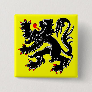 Flanders, Belgium flag Button