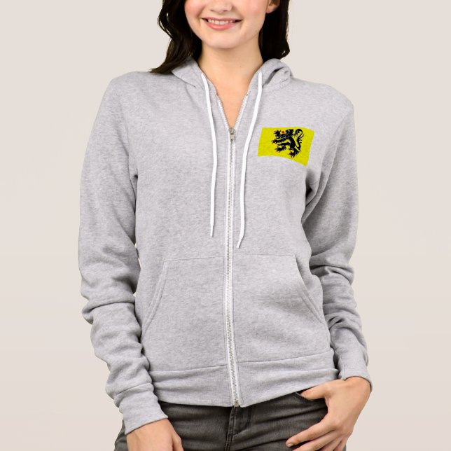 flanders, belgium flag hoodie (Front)