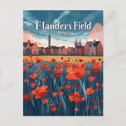 Flanders Field Belgium Postcard