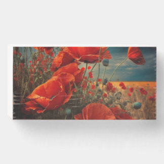 Flanders Field Wooden Box Sign
