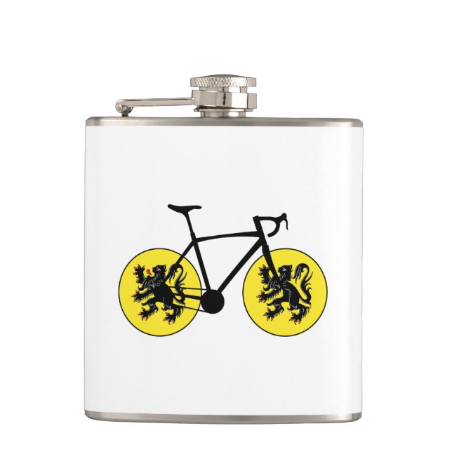 Flanders Flag Cycling Flask (Front)