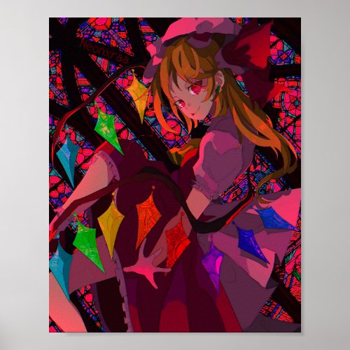 Flandre Scarlet _ Touhou Stained Glass Poster