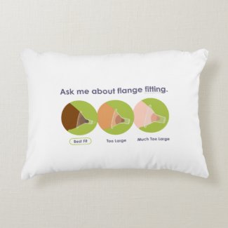 Flange Fitting Pillow for Lactation Consultants