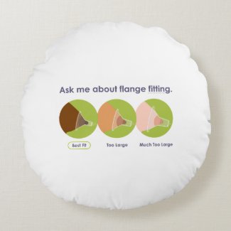 Flange Fitting Pillow for Lactation Consultants