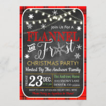 Flannel and Frost Christmas Invitation