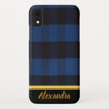 Flannel Buffalo Plaid Blue lumberjack texture