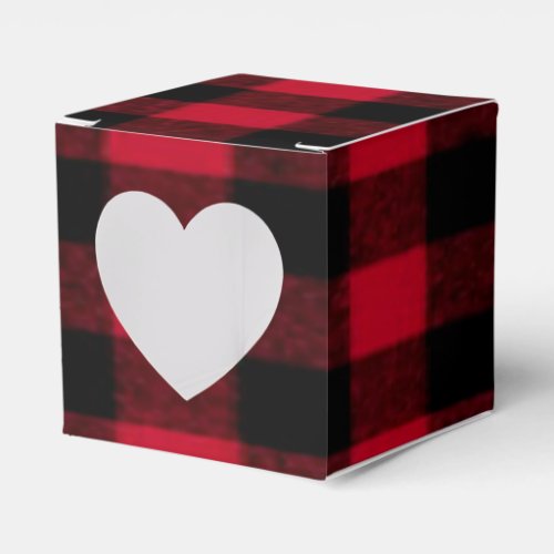 Flannel Buffalo Plaid Red lumberjack texture Favor Boxes