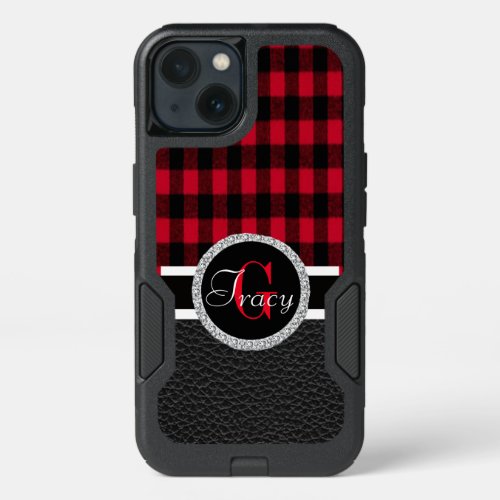 Flannel Buffalo Plaid Red lumberjack texture iPhone 13 Case