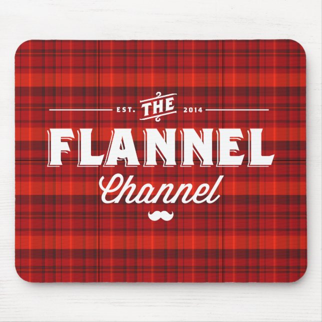 Flannel Channel Logo "Mouse Plaid" Mouse Pad (Front)