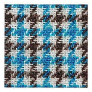 Flannel fabric texture background. faux canvas print